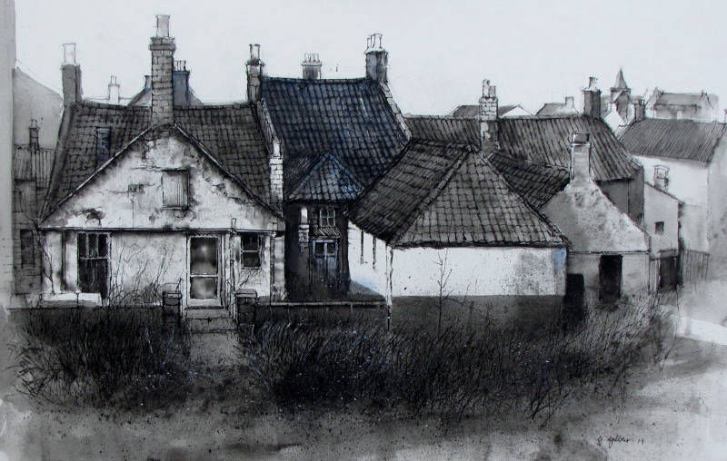 East Street Gables (2), Pen and Wash
